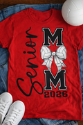 Senior 2026 Volleyball Bow Tee