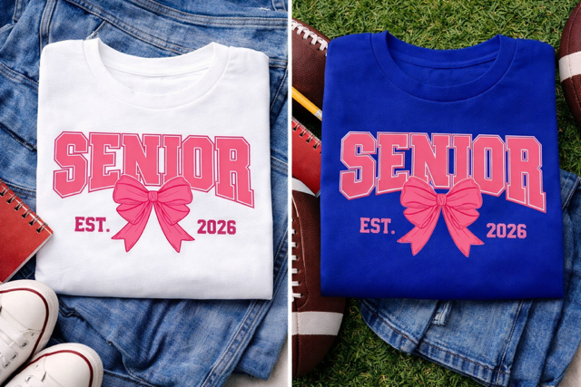 Senior 2026 Bow Aesthetic Tee