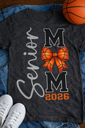 Senior 2026 Basketball Bow Tee