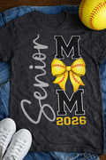 Senior 2026 Softball Bow Tee